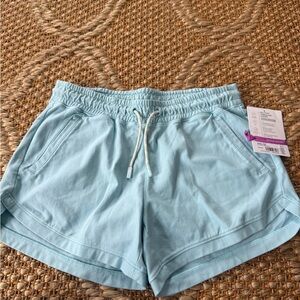 Athleta Girls Light Blue Drawstring Shorts NWT Size XXL (16)
